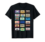 Cassette Tapes Mixtapes 1980s 1990s Radio Music Graphic T-Shirt