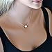 AAAA Small Single Pearl Choker Sterling Silver Necklace for Women 7-8mm Freshwater Cultured Pearls Wedding Bridesmaids Anniversary 16inch (silver-single pearl necklace 16‘’)