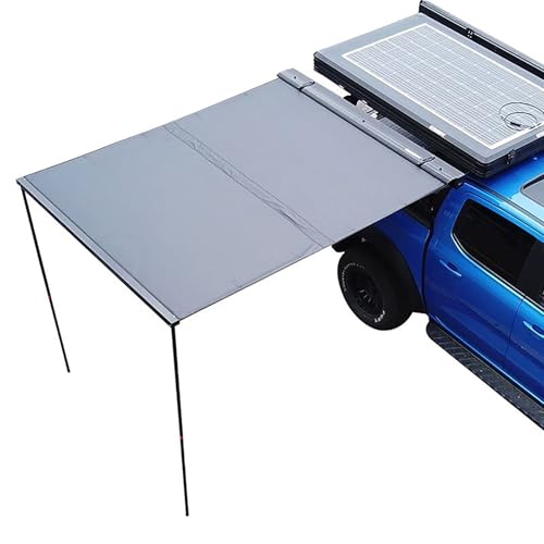 Toldos Lateral Furgoneta Camper, Toldo Coche Impermeable de PU5000 MM con Protección UV50+, Avance Retráctil Furgoneta, Toldo para Tienda de Campaña, Ideal para Camping y Todoterrenos(160x250x110~210c