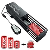 YOTAN Electric Can Crusher, 12oz&16oz Metal Aluminum Can Crushers for Recycling, Trash Compactor for Aluminum Seltzer, Soda Beer, Cola Cans and Plastic Water Bottle, Heavy-Duty Smasher (Black)