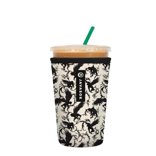 Sok It JavaSok Iced Coffee & Cold Soda Insulated Neoprene Cup Sleeve (Monkey Business, Medium: 22-28oz)