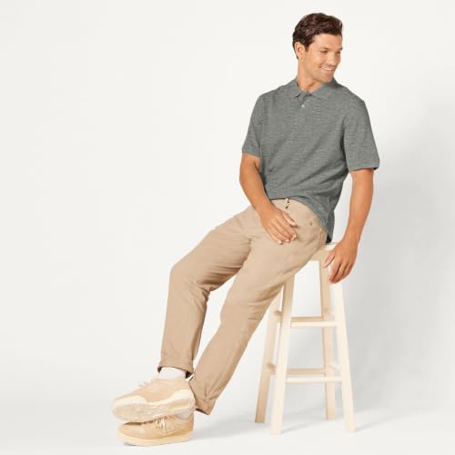 Image of Amazon Essentials Men's Regular-Fit Short Sleeve Cotton Pique Polo Shirt (Available in Big & Tall)