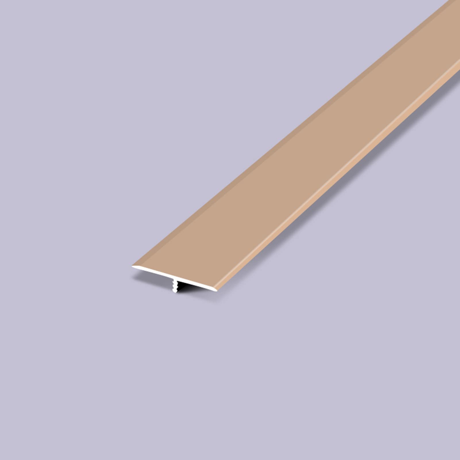 Remys Gold Vinyl To Wood/Marble To Tile,T Molding Aluminum Floor Transition Strip, Self Adhesive Tile Seams Cover Laminate, Thresholds Strip(,90Cm/35.4In)