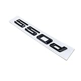  Etiqueta engomada del Emblema de Las Letras Antiguas de Color Negro Brillante 520d 525d 528d 530d 535d 540d Compatible for BMW 5 Series E39 E60 E61 F07 F10 F11 G30 G31 (Color : 550d, Size : Glossy b