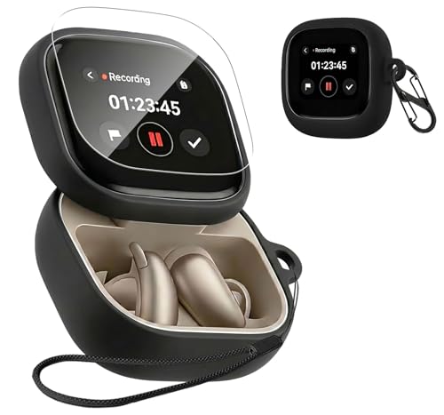 �yJIAYJP�z �P�[�Xfor �Ή� Anker Liberty 5Pro Max �p �P�[�X �y�� ���^ ����~�� ���[�J�o�[ �S�ʕی� �[�d�֗� Anker Liberty5Pro Max �ی�J�o�[ (�u���b�N)