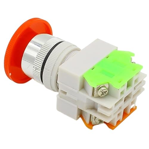 Bouton-poussoir momentané anti-erreur 22mm vert résoud les pannes de commande 1NO 1NC
