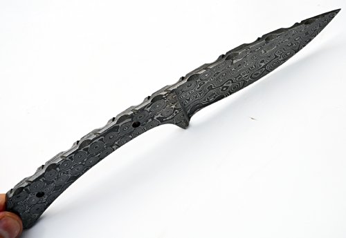 Whole Earth Supply Knife Making Damascus Drop Point Hunting Blank Knives Steel 1095 Hc Custom Blade #TOP2
