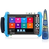 Henkion IP Kamera Tester IPC-9800CMADHS Pro CCTV-Kameratester 7-Zoll-IPS-Touchscreen-Monitor CCTV Tester 8K IPC Tester und 4K 8MP TVI CVI AHD SDI Kameratest Multimeter Kabeltes POE HDMI VGA WIFI RS485