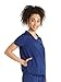 ScrubStar Womens Medical Scrub Top Collared Design Stretchy Fabric Moisture Control with 3 Functional Pockets & Shirttail Hem, M, Indigo