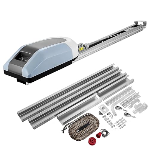 Sliding Gate Opener,1000N Automatic 120mm/s, Garage Door Opener with 2 Remotes, Wireless 200W Gate Tool, Suitable for 15m² Doors, Ideal for Hotels, Factories, Schools (ZTGD1000)