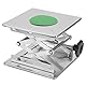 Labor-Hebebühne, 200x200x280mm Edelstahl-Einstellung Hebetisch Tischplattform Gestell für Schullabor Biologie Erfahrungsinstrument
