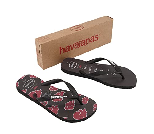 Chinelo Top Naruto, Havaianas, Adulto Unissex, Preto, 41/42