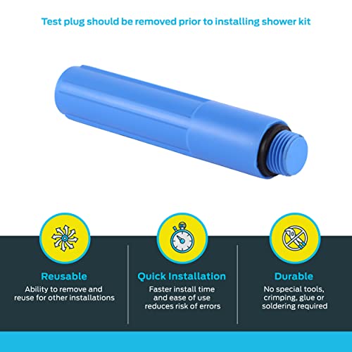 Shark Bite 2 Inch Mnpt Bathroom Shower Test Plug, 25828Z, 1 Count (Pack Of 1) #TOP2