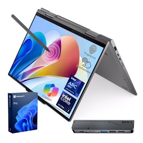 Image of Lenovo ThinkPad X1 Copilot+ 2-in-1 Laptop, 14 inch FHD+ Touchscreen, Intel Core Ultra 7 258V, Intel Arc Graphics, 32GB RAM, 1TB SSD, Fingerprint, Backlit, Wi-Fi 7, 1080P IR Camera, Win 11 Pro, w /Bundle
