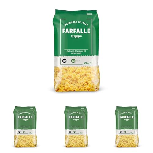 by Amazon Farfalle, 500g (Lot de 4)