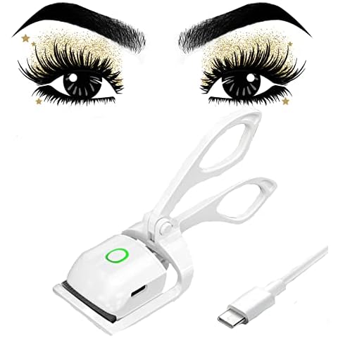 Elektrische Wimpernzange,Wimpernzange Beheizbar,Wiederaufladbarer Beheizbare Wimpernzange, 2 Einstellbar Temperaturmodi Wimpernzange für alle Wimpern Cover