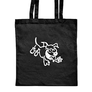 ‘Rennende Hond’ Klassieke Zwarte Draagtas (ZB00017569)