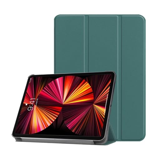 Funda Xiaomi Pad 6 evita caídas y rotura de pantalla con tapa triple plegable verde