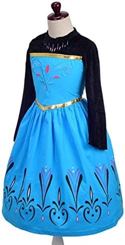 Miniatura 3 de Lito Angels Disfraces de princesa de nieve para niñas, disfraz de hermana, Halloween, cumpleaños, fiesta de disfraces con accesorios