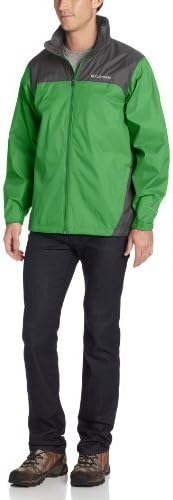 Columbia Men's Tall Glennaker Lake Rain Jacket, Clean Green/Grill, Large/Tall