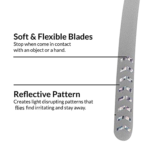Hut-Fly Fan For Table, Portable Fan For Outdoor Indoor, Restaurant Patio Fly Fan, Battery Usb Fan, Keep Flies Away, Silver (4 Pack) #TOP4