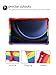 for Samsung Galaxy Tab S10 FE+ Tablets Case 13 inch,BOVUGAC Soft Silicone Adjustable Stand Shockproof Kids Friendly for Samsung Galaxy Tab S10FE+ Tablets(Rainbow)