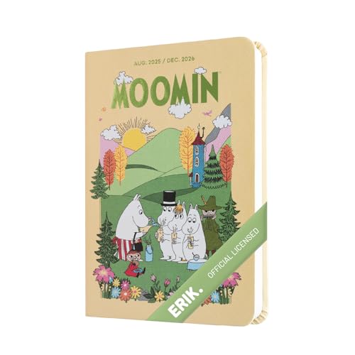 Grupo Erik A6 Diary 2026 Week To View - Moomin Stationery | Pocket Diary 2026 Week To View, Weekly Planner 2025-2026 | Diary Moomins Gifts
