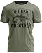 TeeUnion The Fish Whisperer Funny Fisherman T-Shirt - Fishing Pole Humor Graphic Tee Military Green