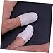 SHERCHPRY 6-Piece Silicone Gel Finger Protector Sleeves 1.3 * 4cm Size Translucent Finger Guards for Sewing Sorting and Crafts
