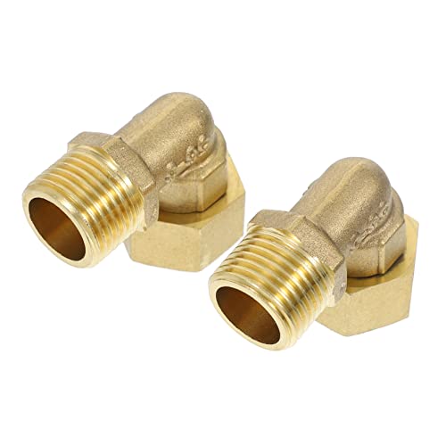 Reviews y listado de Codo de 90 los 10 mejores. 37 HEMOTON 2 Piezas 90 Accesorios De Fontaneria Manguera Codo De 90 Grados Codo De Calle Hierro Dorado Accesorios De Tubería De 1/2 Pulgada Jardín Tubo Roscado Cobre Todo Bronce