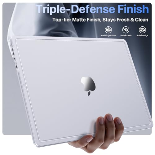 Image of Soonjet for MacBook Air 15 inch Case | M5 M4 M3 M2 2026 2025-2023 | Crack-Resistant Upgrade | Thinner, Lighter, Tougher | Protective Hard Shell Laptop Cover | A3448 A3241 A3114 A2941 | Matte Clear