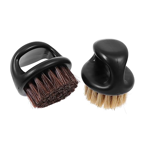 2個 毛ブラシ ひげひげブラシ ひげグルーミングキット ぼで brush サロンひげブラシ シェービングブラシ 男 介護用品 段ブラシ ケアブラシ 道具 腹筋