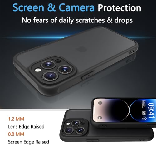 Image of iPhone 13 pro Case,Translucent Matte(Black)
