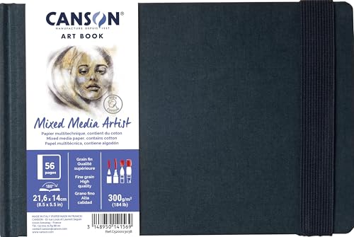 Carnet Mixed Media Canson Art Book paysage 56 pages 300g pour techniques mixtes