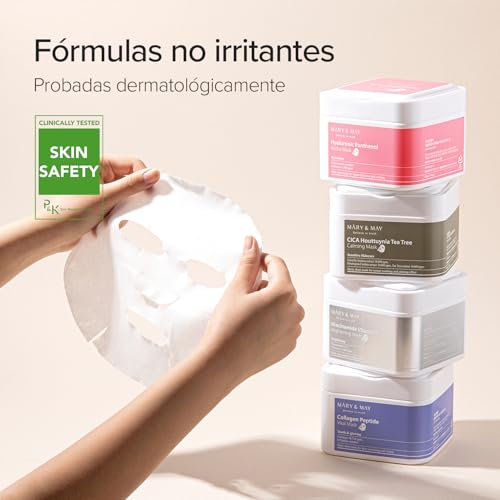 Mary&May Mascarilla Iluminadora de Niacinamida y Vitamina C | 30 Unidades | Mascarilla Facial Coreana Diaria | Hidrata, Mejora la Elasticidad, Refuerza la Barrera Cutánea y Reduce Manchas Oscuras - imagen 7