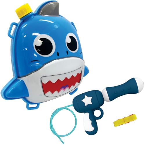 Lança Água, Toy Mix, Tubarão, Mochila 2 Litros