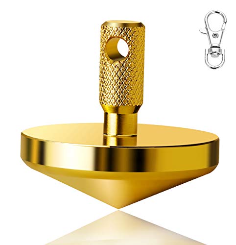 Panshi Precision Brass Spinning Top (Gold-Plated), Pocket & Backpack Gadget EDC Toy for Men, Unique Gift for Inception Top Fans,Adults,Kids