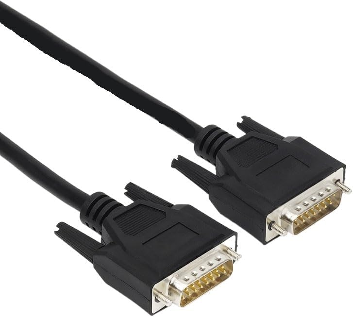 DB15 Male/Male/Female Cable D-SUB 15 pin Connector DB15 2 Rows 15pin M/M 5ft 1.5m 10feet/3M 5M(300cm,Male to Male)