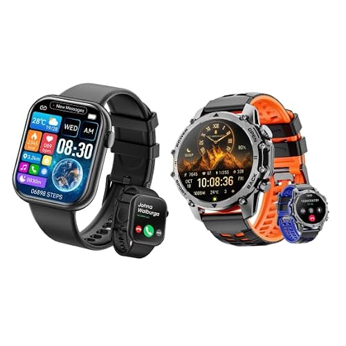 Hwagol Smart Watches for Men (Call/Notification) Two Style Kits