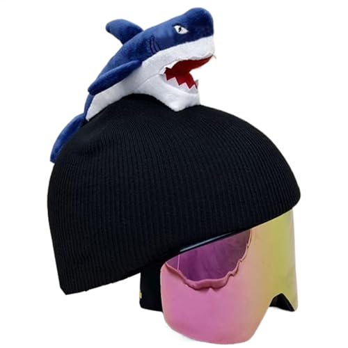 Funda protectora para casco de esquí de nieve, funda protectora de punto para casco de snowboard, adorable decoración de esquí para niños, adolescentes y adultos