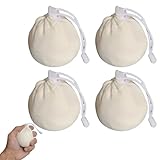 PjuQow 4 Boulderballs Chalk Für Klettern Und Pole Dance, 60g Chalkbag Zubehör Für Bouldern Und Training, Hochwertiges Magnesiumcarbonat Für Besseren Grip