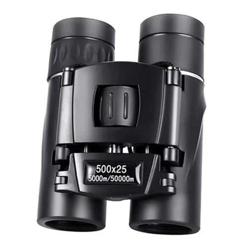 500x25 Mini Pocket Binoculars,Long Range Folding Mini Telescope for Adults ...