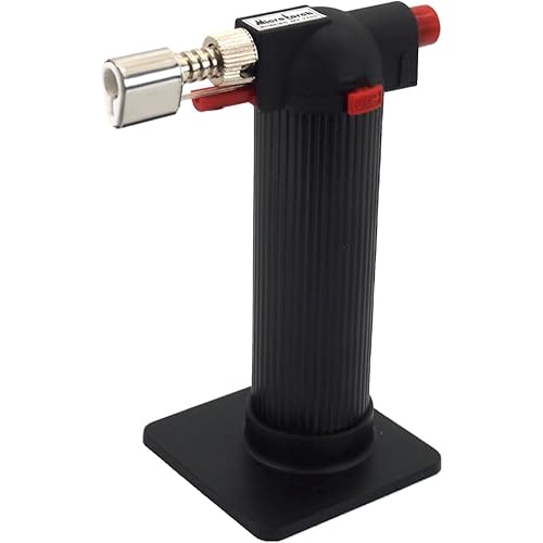 SE Deluxe Butane Power Torch with Built-In Ignition System CPSC Approvedd with Blue Flame Intensity up to 2,400 Degrees Fere - MT3001