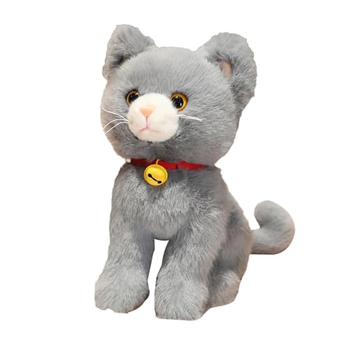 Doudou doux chat 27 cm cadeau Saint-Valentin et chambre