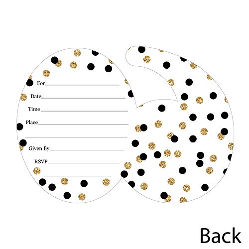 Big Dot Of Happiness Adult 60Th Birthday - Gold - Shaped Fill-In Invitations - Birthday Party Invitation Cards With Envelopes - Set Of 12 #TOP3