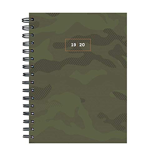 Army Green Camo Medium Daily Weekly Monthly 2020 Planner: July 2019 - June 2020 (Academic School Year, Student Planner)