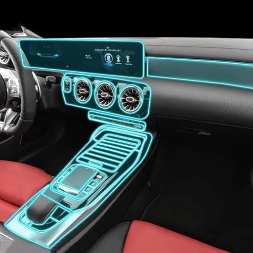 Film de protection PPF console Mercedes CLA AMG 2020-2023 TPU mat anti-rayures