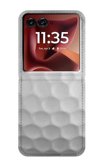 Protection cuir Motorola Razr Ultra 2025 anti-chute motif golf ball