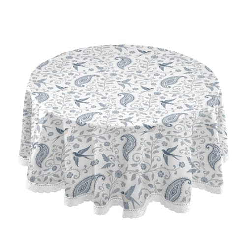 Nappe de table en dentelle au crochet aux finitions haut de gamme