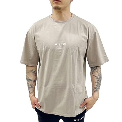 TVc Y  I[o[TCY rbOVGbg ܕ W ؃g WILLS FITNESS EBY tBbglX CORE OVERSIZE T-SHIRT RA EGA X|[cEFA wills-drop-short-tee (Kha